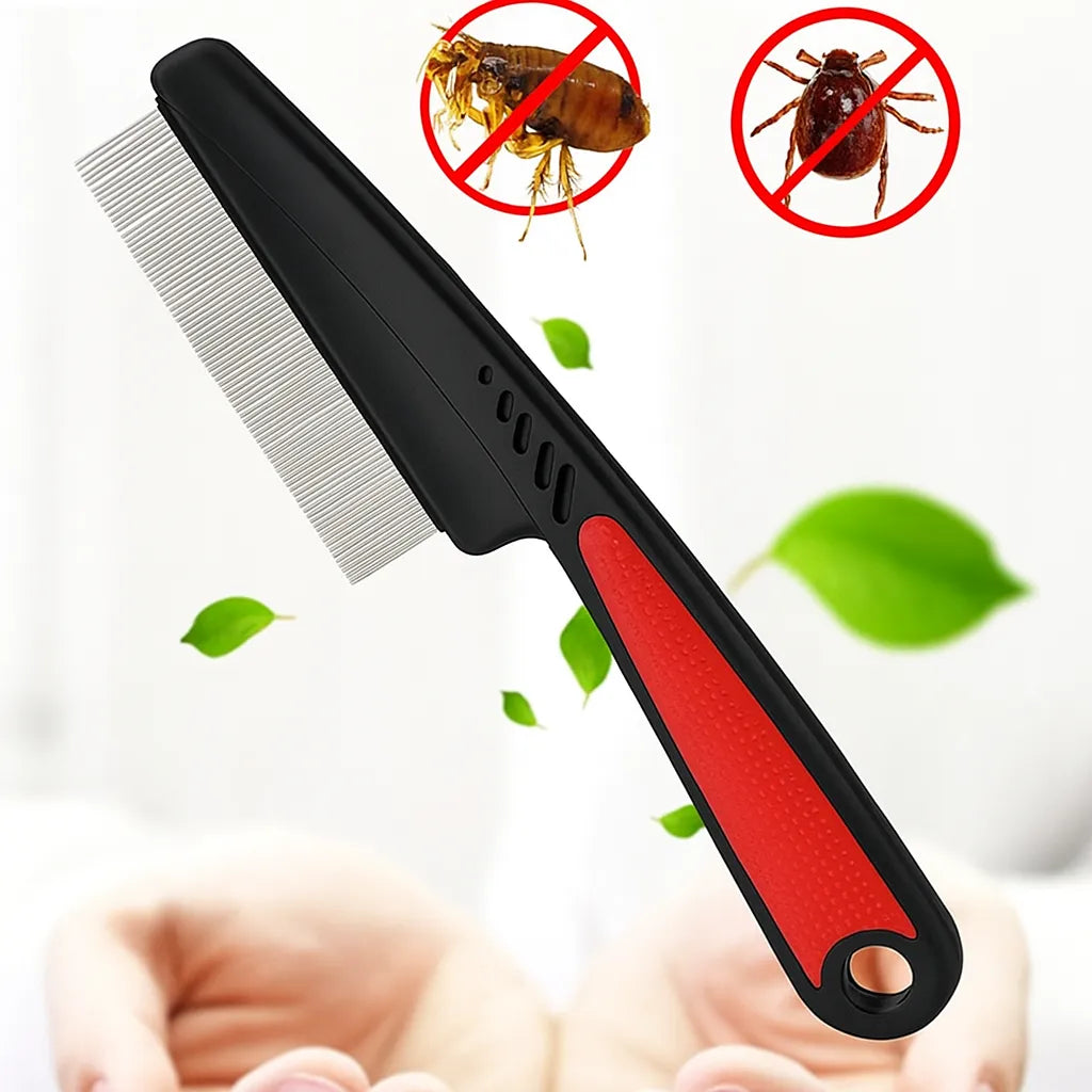 Flohkamm für Hunde &amp; Katzen – Sanfte Fellpflege gegen Parasiten