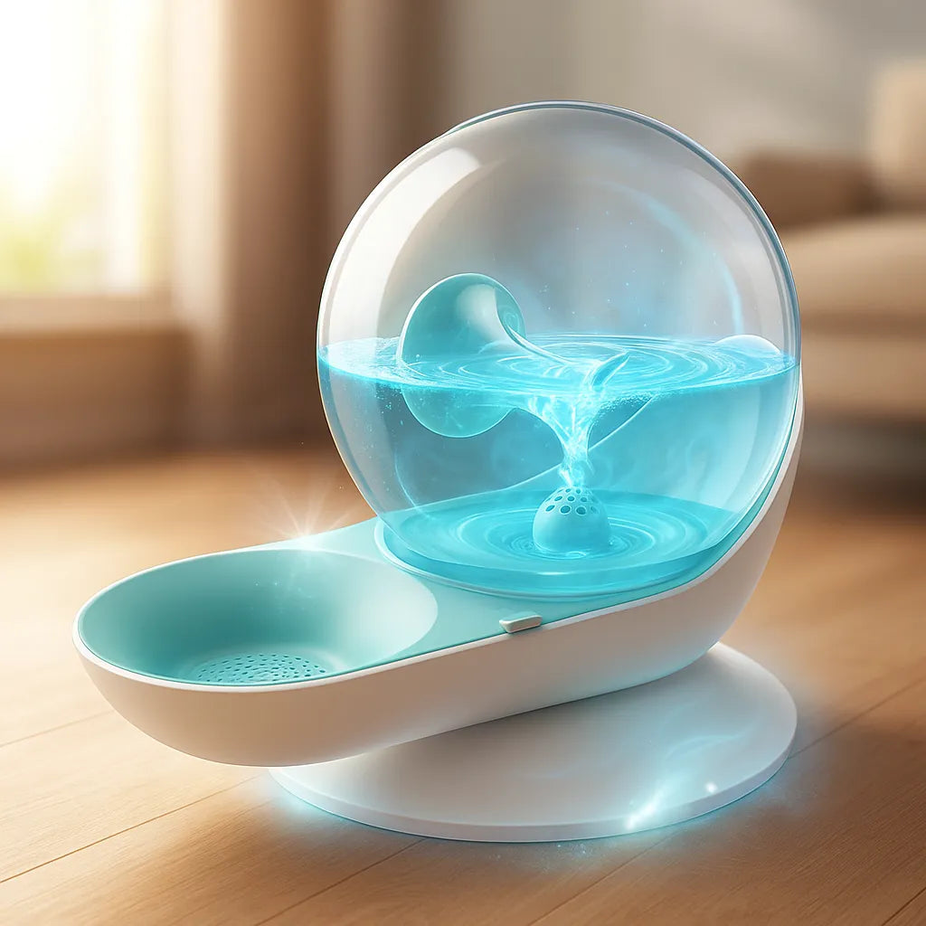 Trinkbrunnen Ohne Strom für Katzen &amp; Hunde – Automatisch Frischwasser