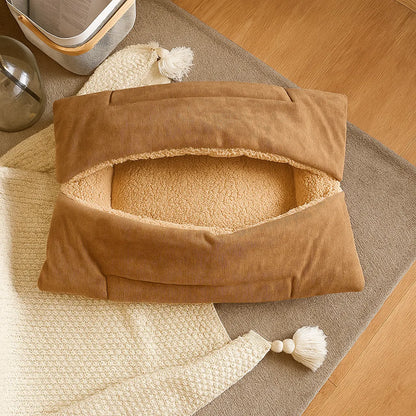 2-in-1 Katzenbett &amp; Kuscheldecke – Weiches Kuschelbett für Katzen
