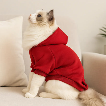 Warmer Hunde &amp; Katzen Hoodie – Kapuzenpullover für Herbst &amp; Winter