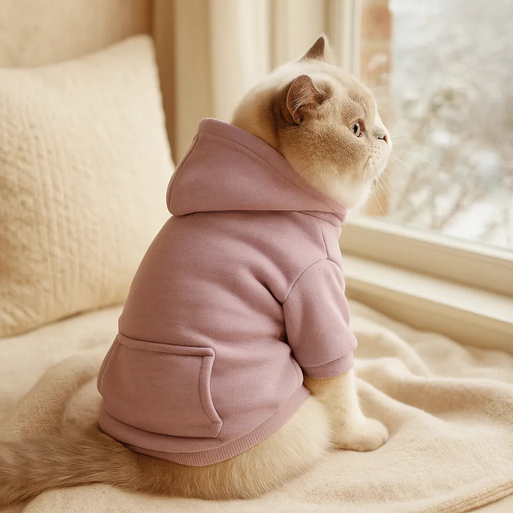 Warmer Hunde &amp; Katzen Hoodie – Kapuzenpullover für Herbst &amp; Winter