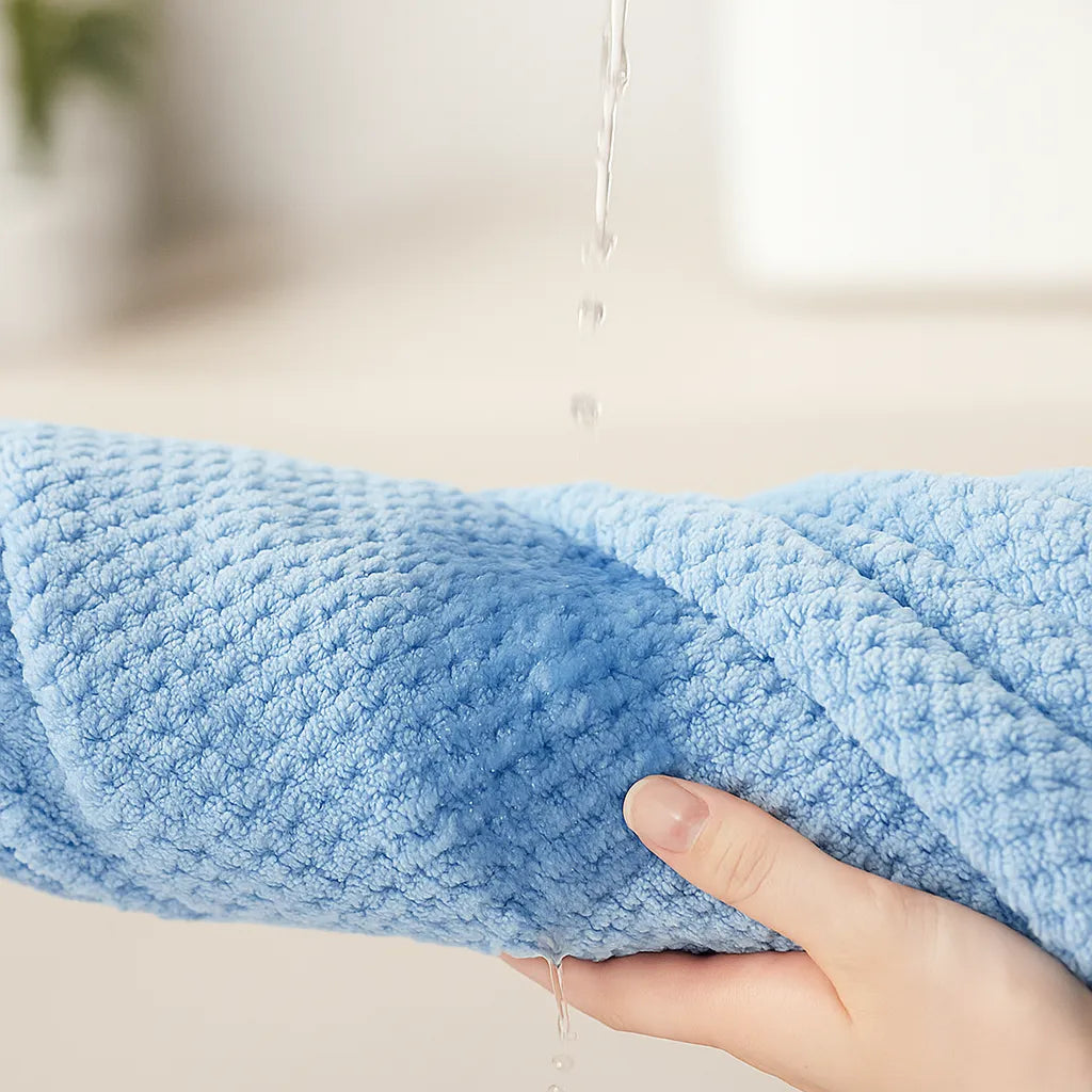 Hundebademantel Saugstark – Mikrofaser Trockentuch mit Kapuze für Hunde