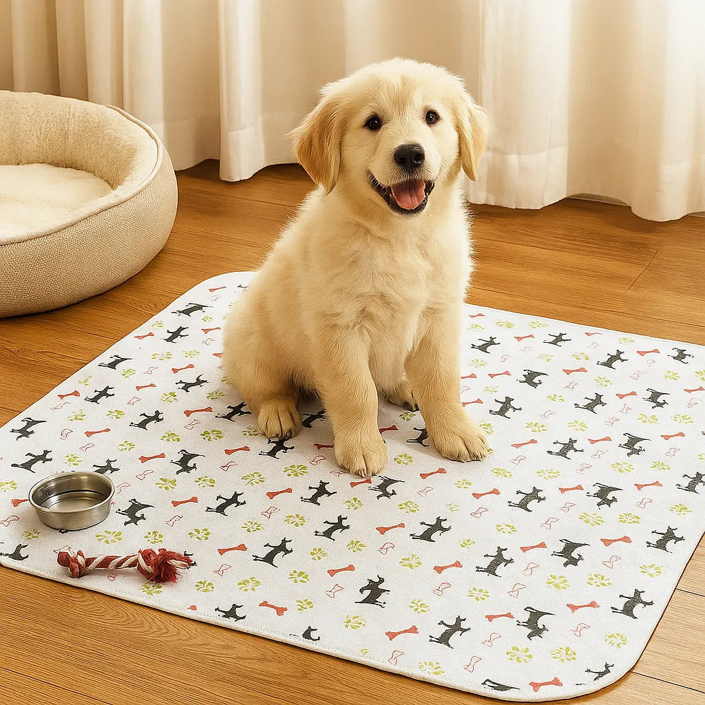 Waschbare Hundepipi-Matte – Wiederverwendbar &amp; saugstark | Welpenunterlage