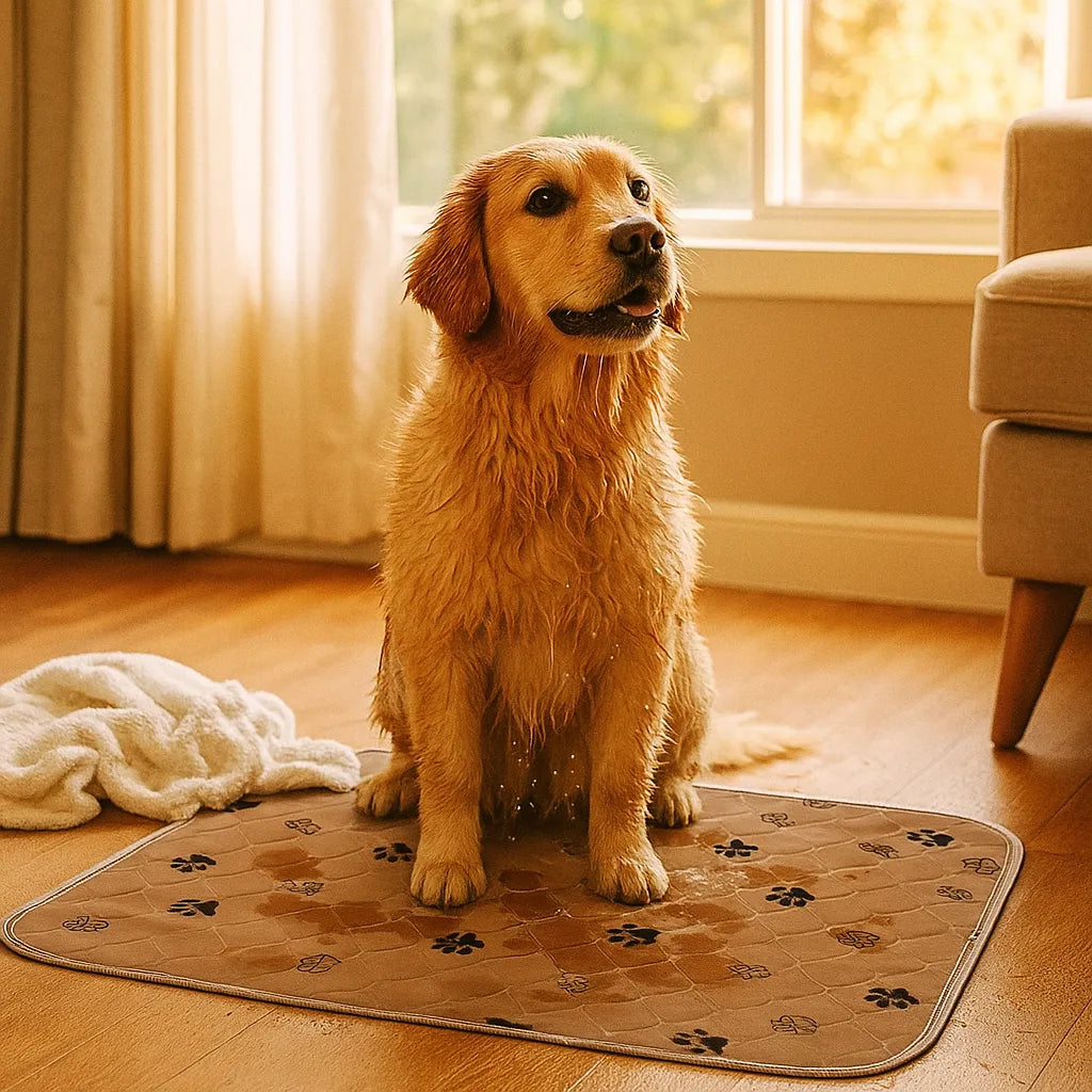 Waschbare Hundepipi-Matte – Wiederverwendbar &amp; saugstark | Welpenunterlage