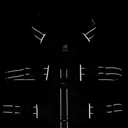 Hundegeschirr ausbruchssicher | Verstellbares &amp; gepolstertes Sicherheitsgeschirr