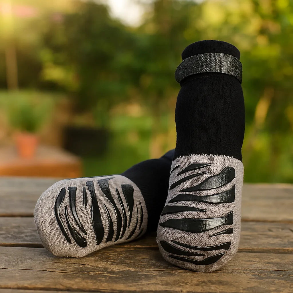 Hundesocken Anti-Rutsch - Wasserdichter Pfotenschutz für drinnen &amp; draußen