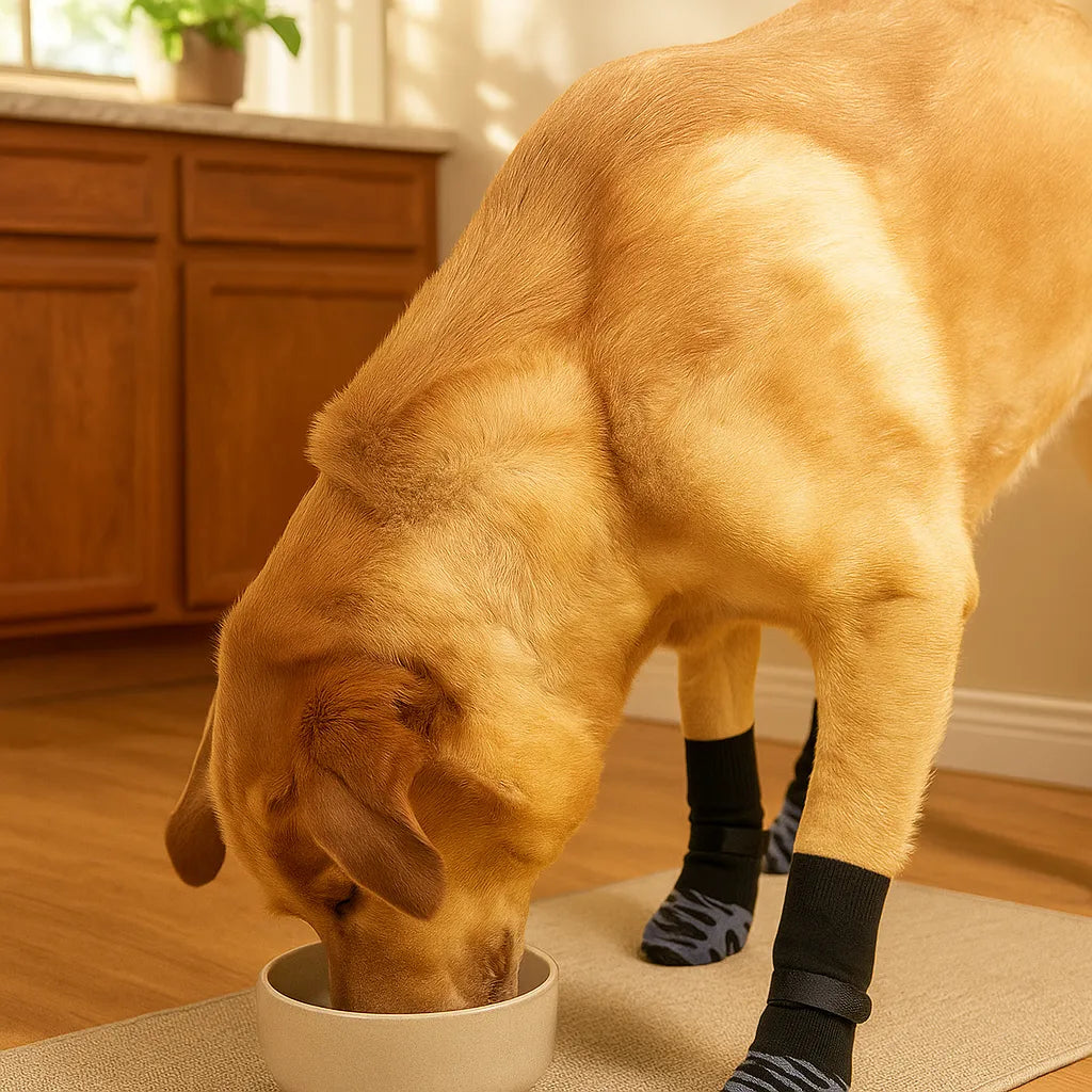 Hundesocken Anti-Rutsch - Wasserdichter Pfotenschutz für drinnen &amp; draußen