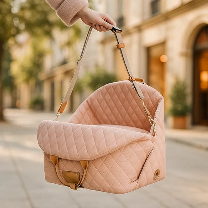 Hunde Autositz - Transporttasche 2in1 für sicheres Reisen