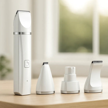 Haustiertrimmer 4in1 leise | Für Pfoten, Fell &amp; Nägel von Hund &amp; Katze