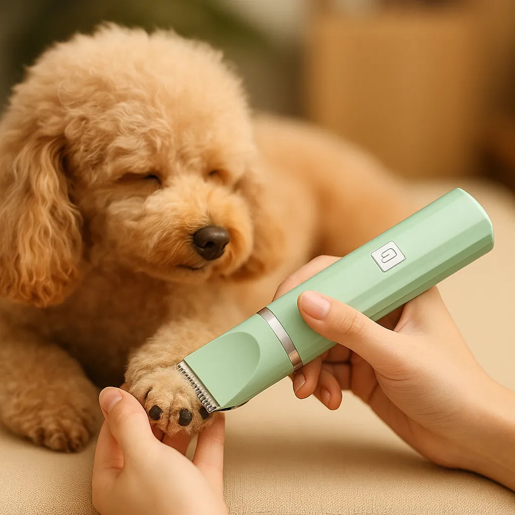 Haustiertrimmer 4in1 leise | Für Pfoten, Fell &amp; Nägel von Hund &amp; Katze