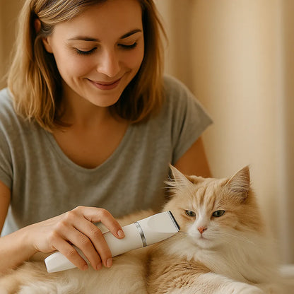 Haustiertrimmer 4in1 leise | Für Pfoten, Fell &amp; Nägel von Hund &amp; Katze