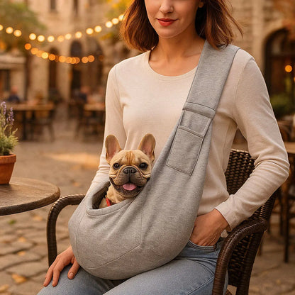 Tragetasche Baumwolle - Weich &amp; sicher für Katzen &amp; kleine Hunde