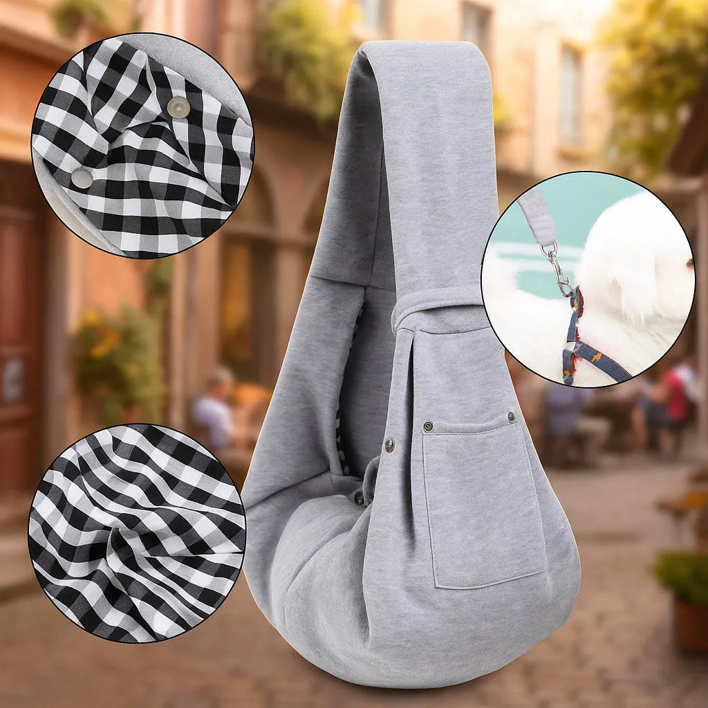 Tragetasche Baumwolle - Weich &amp; sicher für Katzen &amp; kleine Hunde