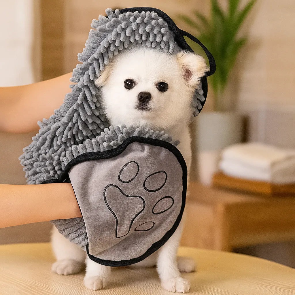 Hundehandtuch Mikrofaser – Schnelltrocknend &amp; saugfähig für unterwegs