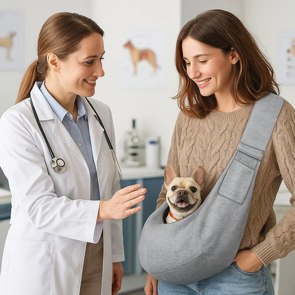 Tragetasche Baumwolle - Weich &amp; sicher für Katzen &amp; kleine Hunde