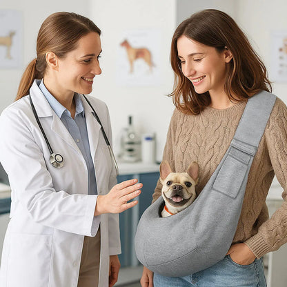 Tragetasche Baumwolle - Weich &amp; sicher für Katzen &amp; kleine Hunde