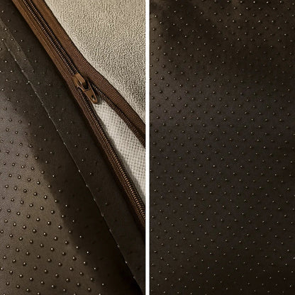 Hundebett mit Rand - Kuscheliges Hundekissen mit erhöhter Kopfstütze