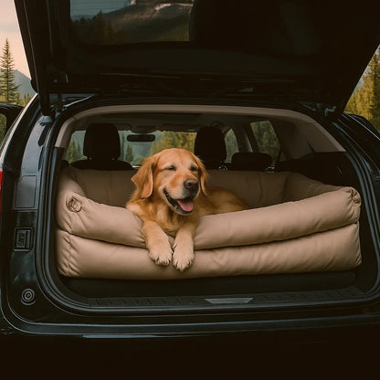 Hundeautositz &amp; Reisebett - Sicherer &amp; bequemer Transport für Hunde