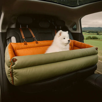 Hundeautositz &amp; Reisebett - Sicherer &amp; bequemer Transport für Hunde
