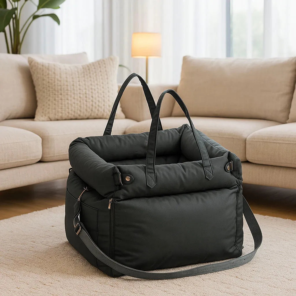 Hundeautositz &amp; Reisebett - Sicherer &amp; bequemer Transport für Hunde