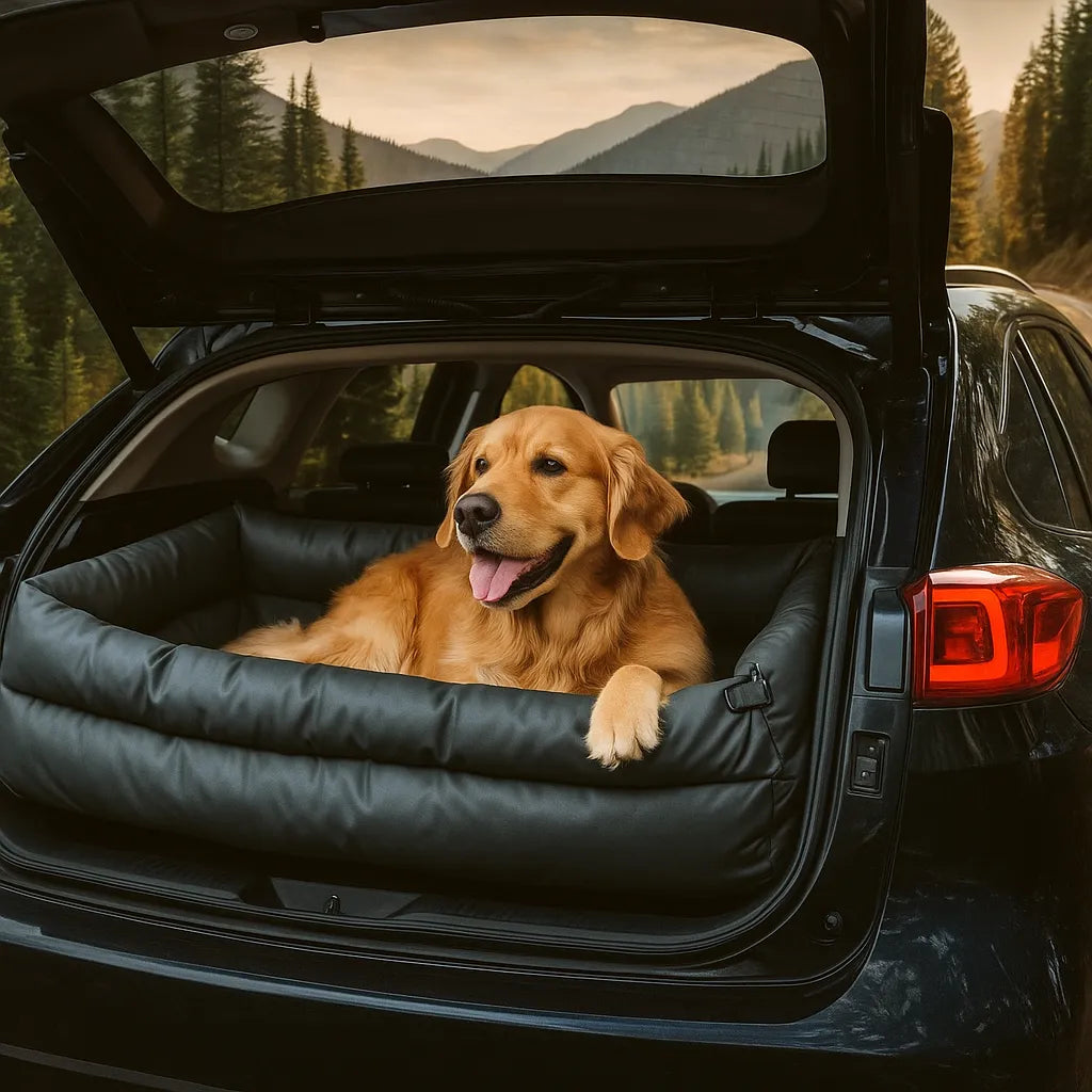Hundeautositz &amp; Reisebett - Sicherer &amp; bequemer Transport für Hunde