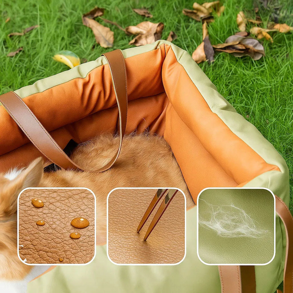 Hundeautositz &amp; Reisebett - Sicherer &amp; bequemer Transport für Hunde