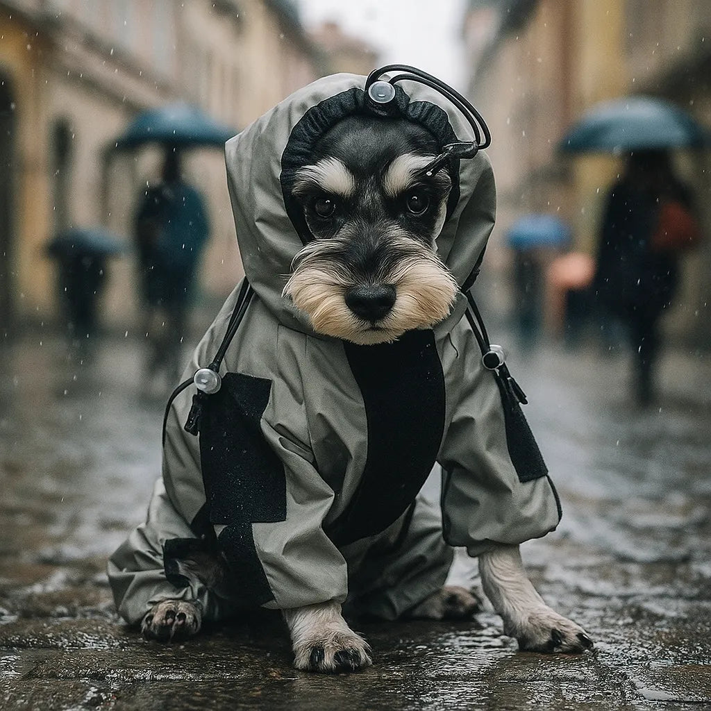 Wasserdichte Hundejacke – Reflektierender Regenmantel für Tag &amp; Nacht