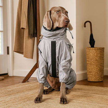 Wasserdichte Hundejacke – Reflektierender Regenmantel für Tag &amp; Nacht