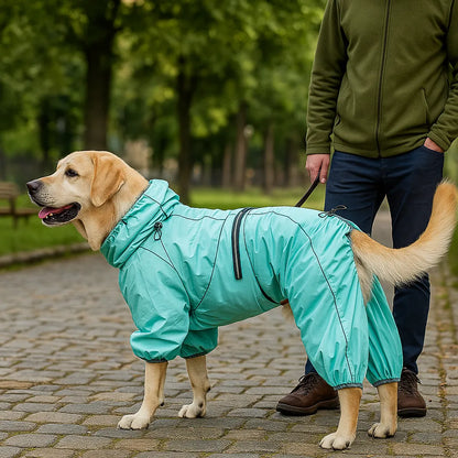 Wasserdichte Hundejacke warm &amp; reflektierend – Winddicht &amp; mit Vollschutz