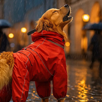 Wasserdichte Hundejacke warm &amp; reflektierend – Winddicht &amp; mit Vollschutz