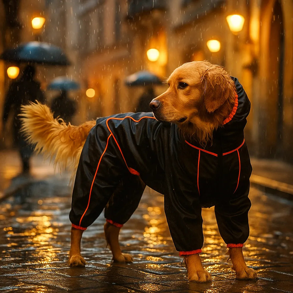 Wasserdichte Hundejacke warm &amp; reflektierend – Winddicht &amp; mit Vollschutz