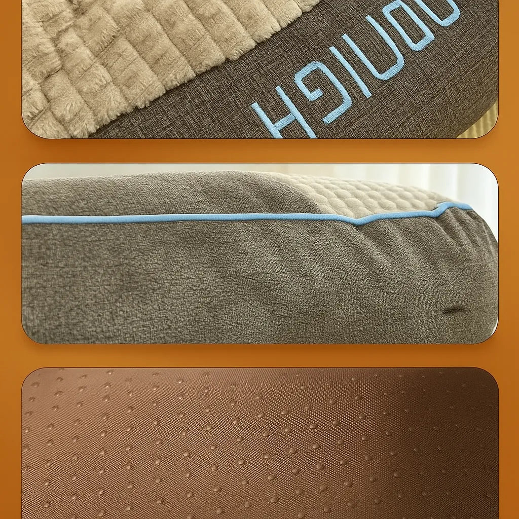 Hundebett mit Rand - Kuscheliges Hundekissen mit erhöhter Kopfstütze