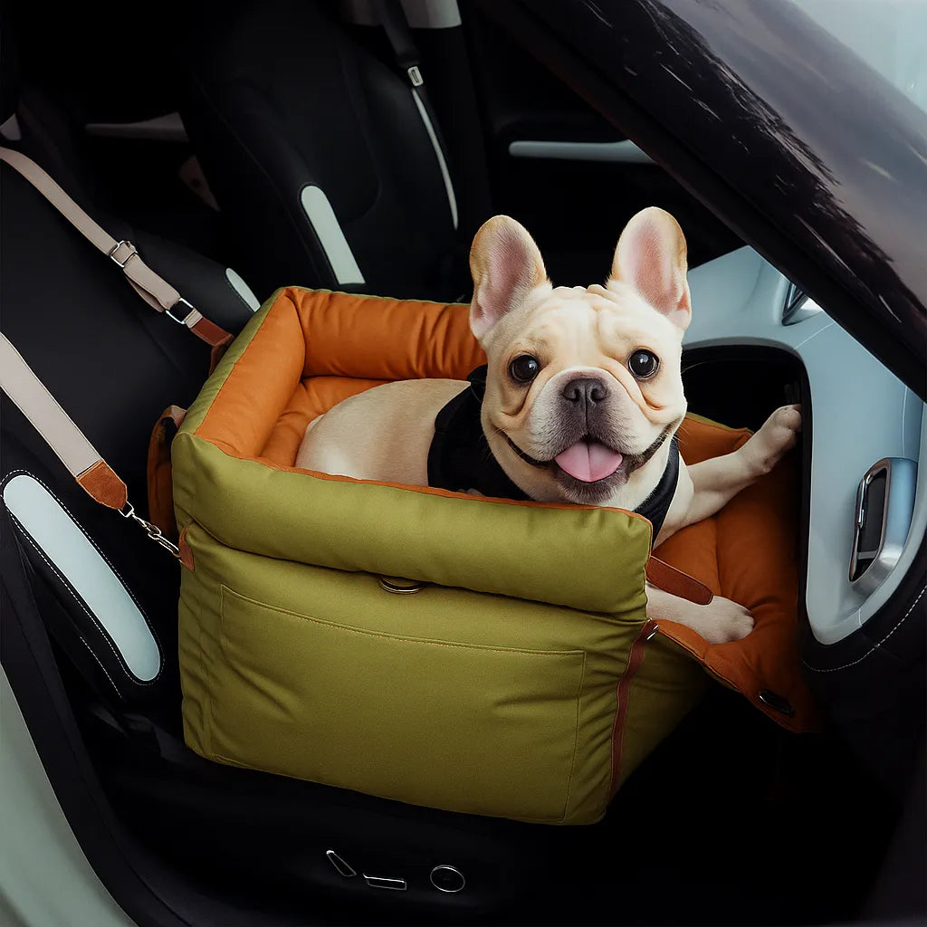 Hundeautositz &amp; Reisebett - Sicherer &amp; bequemer Transport für Hunde