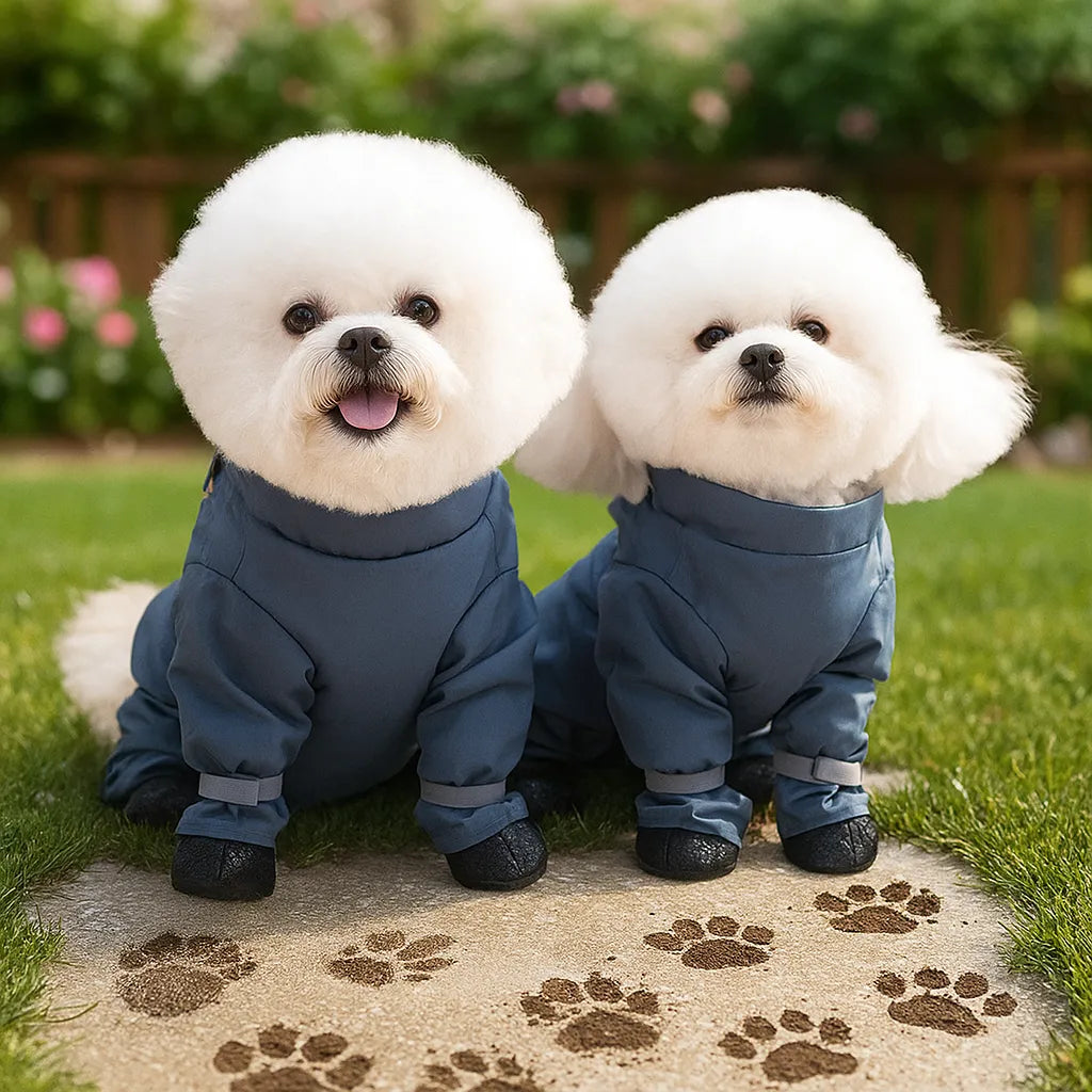 Hunde-Overall wasserdicht – Schmutz- &amp; Schlammschutz für die Pfoten