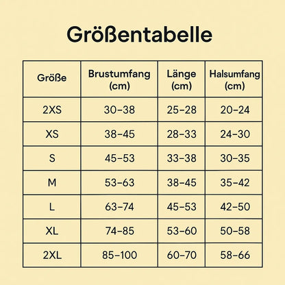 Wasserdichte Hundejacke | Wintermantel warm gefüttert