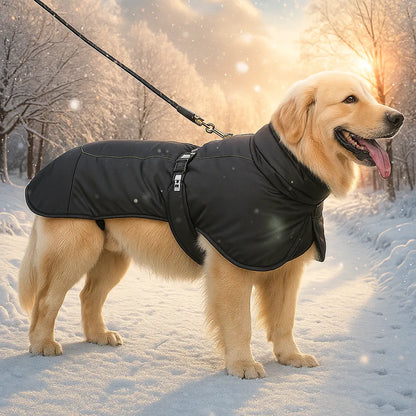 Winter Hundemantel | Wasserdicht &amp; warm für mittelgroße &amp; große Hunde