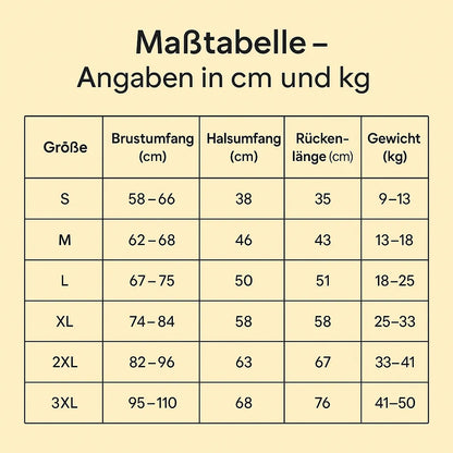 Winter Hundemantel | Wasserdicht &amp; warm für mittelgroße &amp; große Hunde