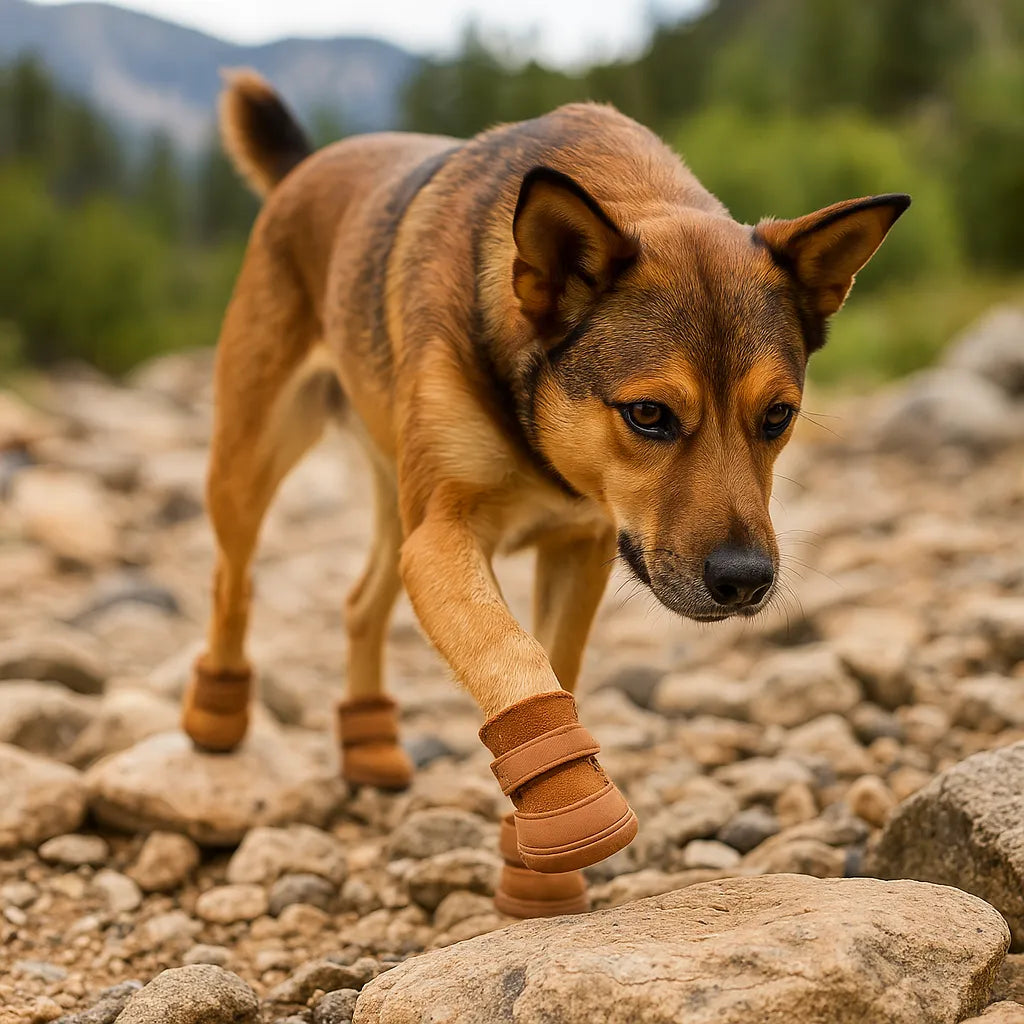 Hundeschuhe Pfotenschutz | Allwetter Schutz gegen Hitze &amp; Kälte