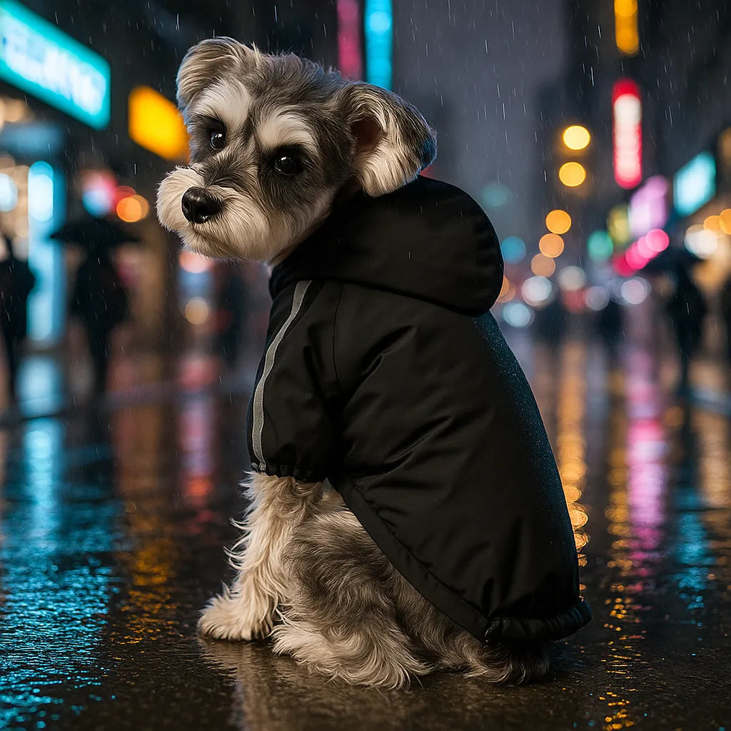 Warme Hundejacke Winter | Wasserdicht, reflektierend mit Kapuze