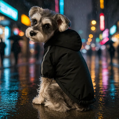 Warme Hundejacke Winter | Wasserdicht, reflektierend mit Kapuze