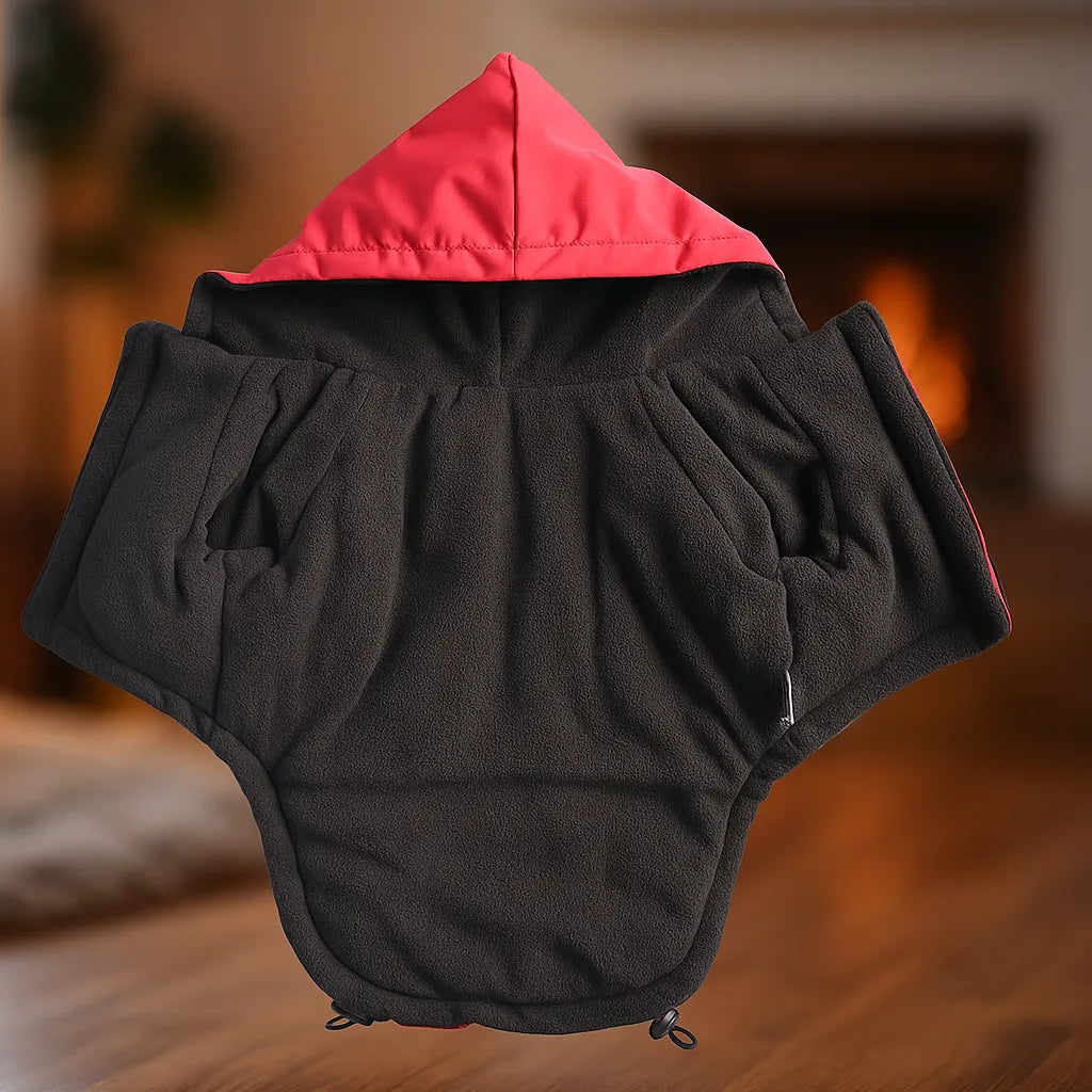 Warme Hundejacke Winter | Wasserdicht, reflektierend mit Kapuze