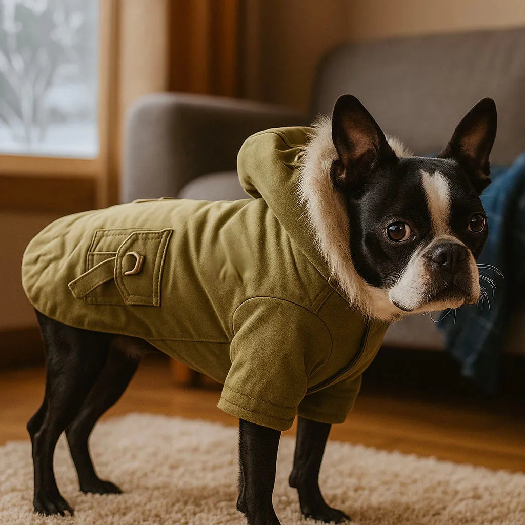 Warme Hundejacke mit Kapuze | Bequem &amp; stilvoll für den Winter