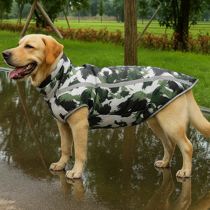 Hundejacke Winter | Wasserdicht, warm &amp; reflektierend mit Bauchschutz