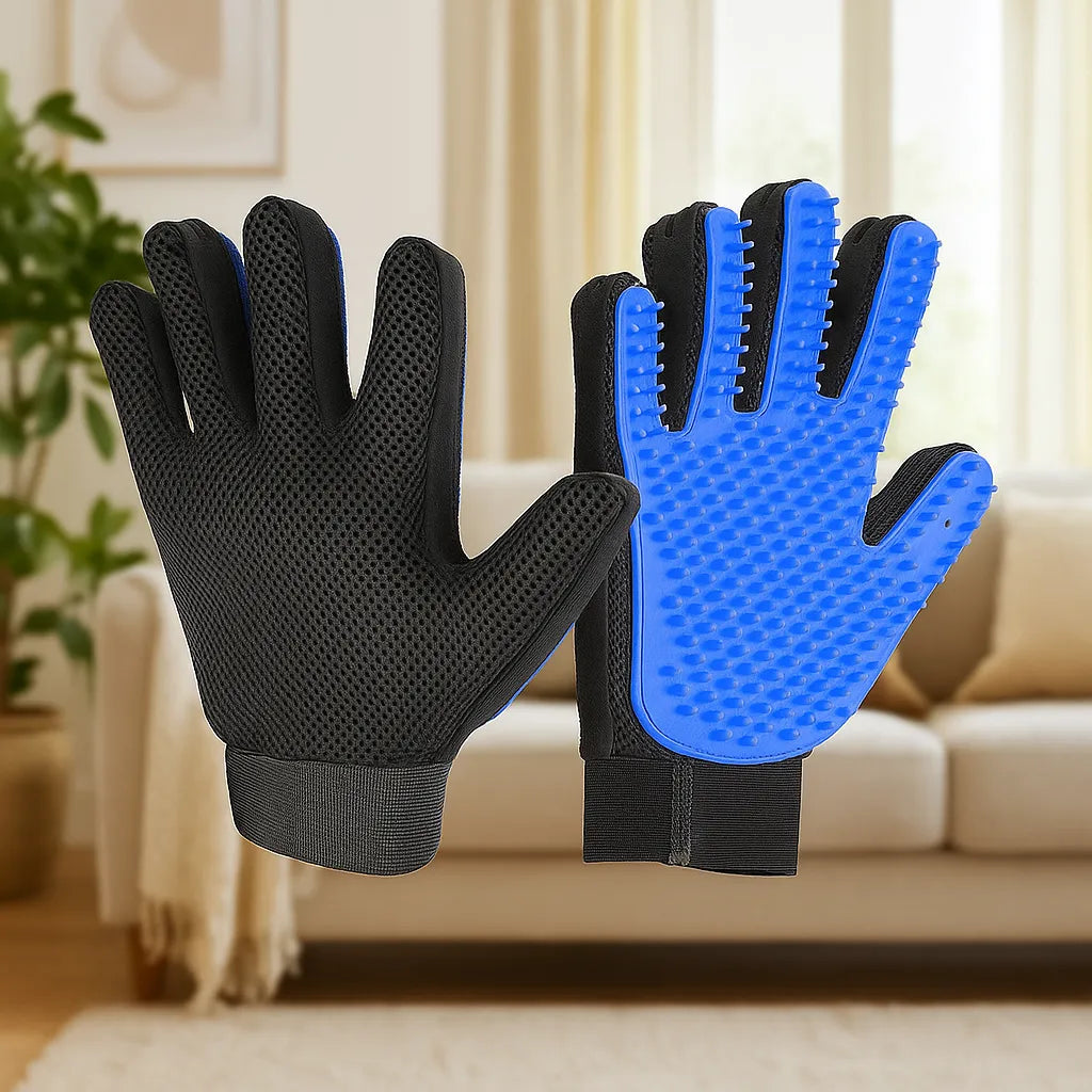 Fellpflegehandschuh | Losen Haaren Haarentferner &amp; Massagehandschuh für Hund &amp; Katze