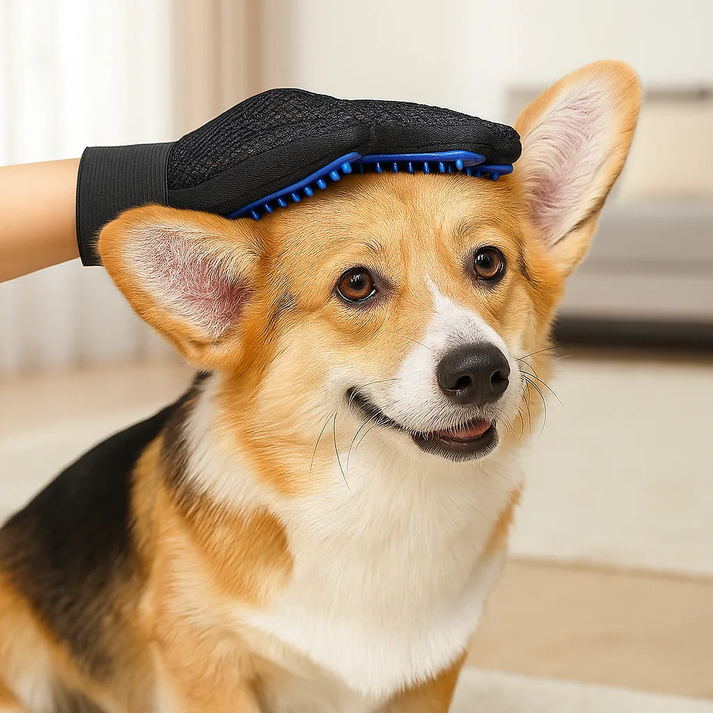 Fellpflegehandschuh | Losen Haaren Haarentferner &amp; Massagehandschuh für Hund &amp; Katze