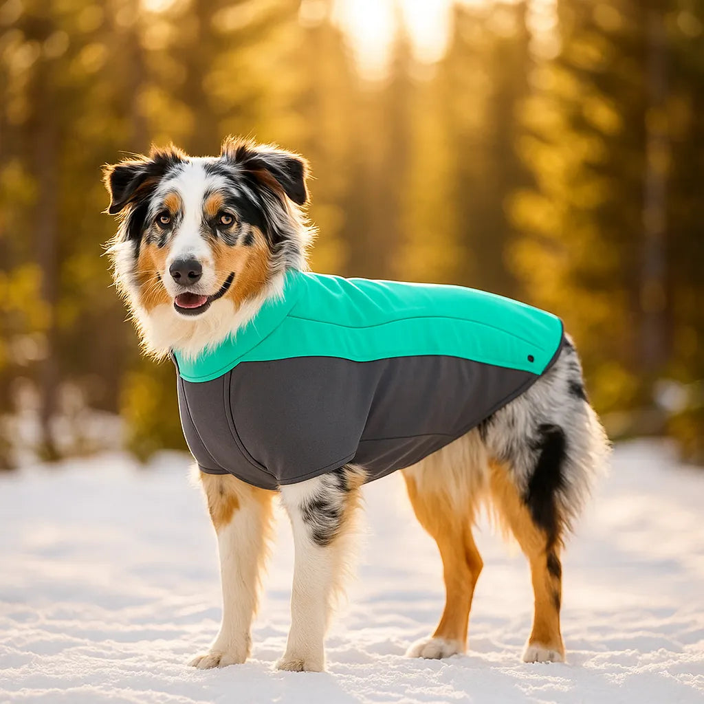 Hundejacke Winter | Softshell wasserdicht &amp; atmungsaktiv