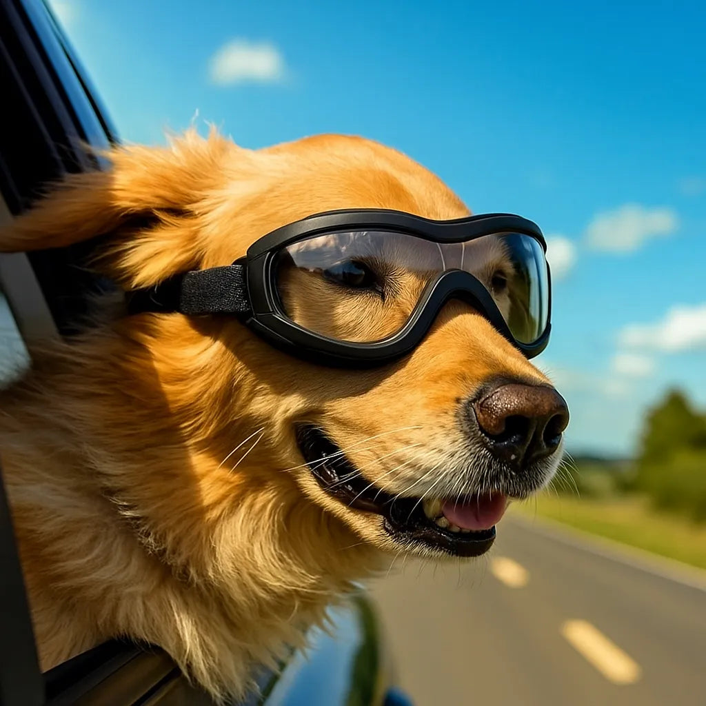 Hundeschutzbrille – Winddicht &amp; mit UV-Schutz für kleine und mittelgroße Hunde