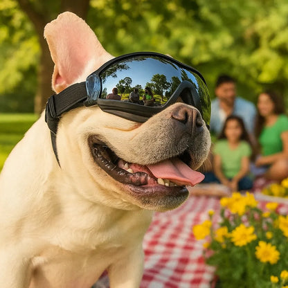 Hundeschutzbrille – Winddicht &amp; mit UV-Schutz für kleine und mittelgroße Hunde