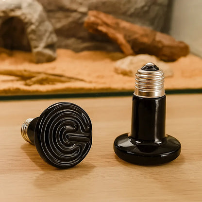 Dunkelstrahler Reptilien – Keramik-Heizlampe E27 (25W-100W)