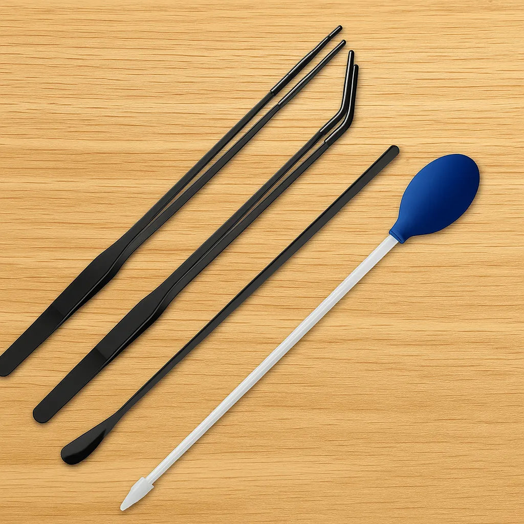 Futterpinzette Reptilien | Edelstahl Futterzange 4er-Set